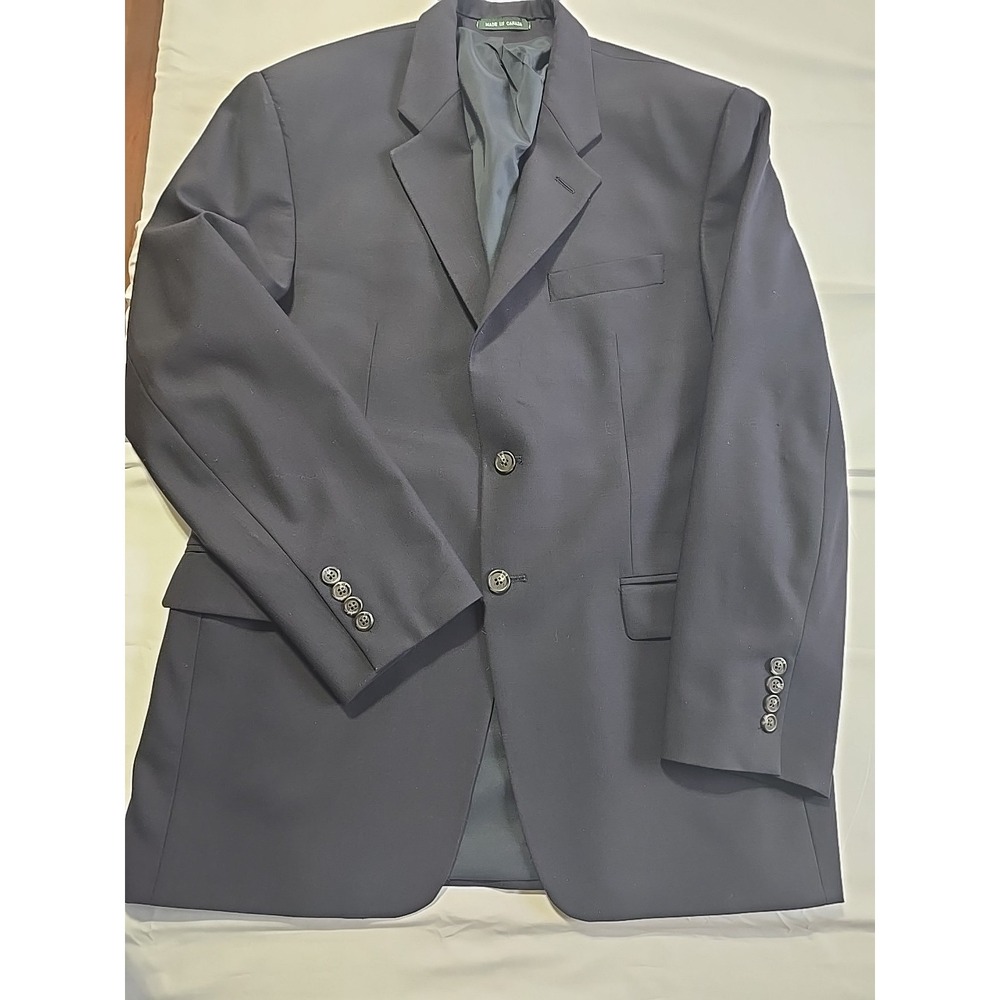Lauren Ralph Lauren Dark Blue Solid Mens SPORT COAT 40R blazer suit jacket